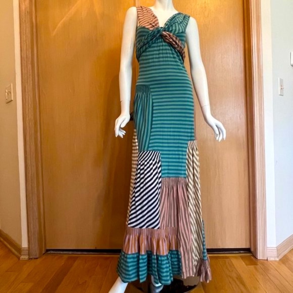 NWT Marc Jacobs Draped Knit Patchwork Dress - Picture 6 of 8